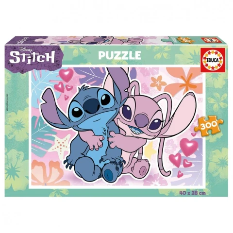 Disney Stitch and Angel 300 Piece Jigsaw Puzzle