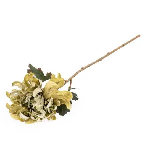 Candlelight Artificial Hydrangea Flower Stem Olive 46cm