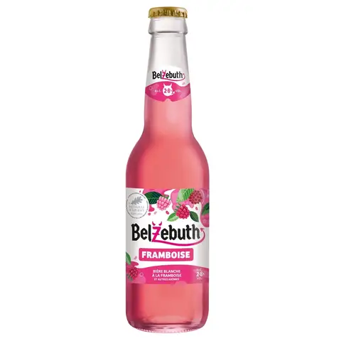 BELZEBUTH Bière blanche aromatisée à la framboise 2,8 % - 33 cl