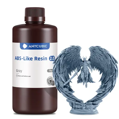 ANYCUBIC ABS-Like Resin 2.0 High Strength & Toughness Low Shrinkage 3D Printer Resin for LCD/DLP/SLA 3D Printers(Grey, 1kg)