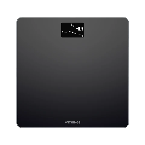Withings Body Smart Scale – Weight & BMI Tracking, Wi-Fi Sync, Health Mate App Compatibility – Black, WSB11