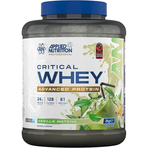 Applied Nutrition Critical Whey Protein Vanilla Matcha Protein Nutrition Powder - 2kg