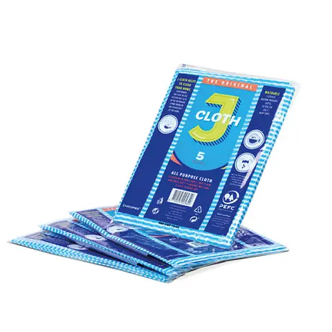 J Cloth Blue, 5 per Pack