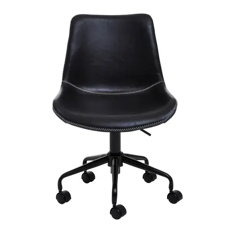 Interiors by Premier Office Chair Bloomberg Faux Leather Black