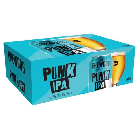 BrewDog Punk IPA 12 x 330ml (ABV 5.4%)