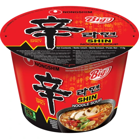 NONGSHIM - Instant-Nudeln Big Bowl Shin, (1 x 114 g)