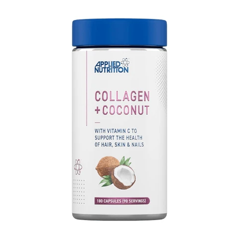 Applied Nutrition Collagen + Coconut Skin Hair & Nails Beauty Support Capsules - 180 Capsules