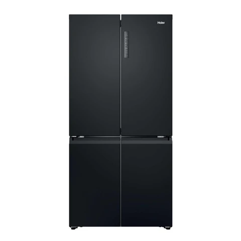 Haier HCR39F19ENPT Cube 90 Series 3 American Style 4-Door Fridge Freezer - Slate Black - E Rated