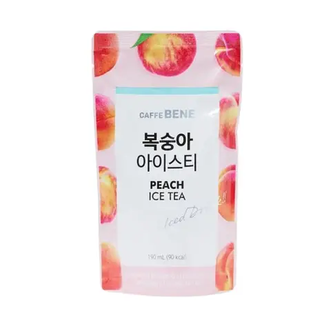 CAFFE BENE Peach Ice Tea Pouch Drink 190ml