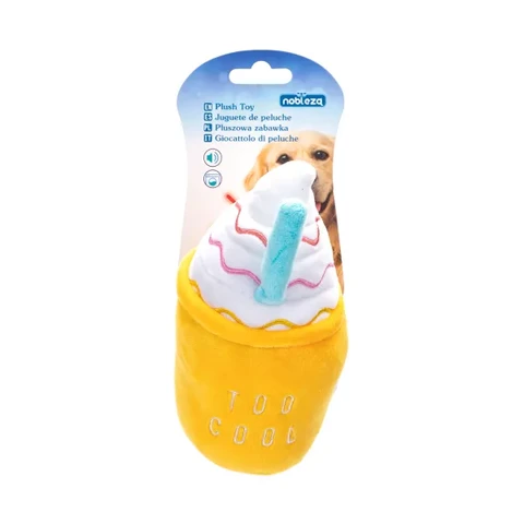 NOBLEZA plüschspielzeug eiscreme, h 20 x l 10 x b 10 cm, für den hund