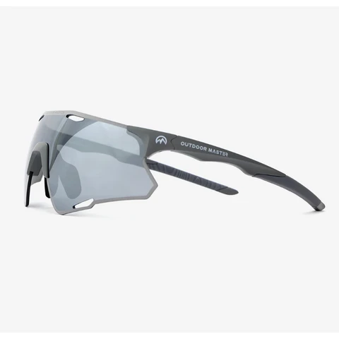 OutdoorMaster LARK SV Polarisierte Fahrradbrille APolar Silber