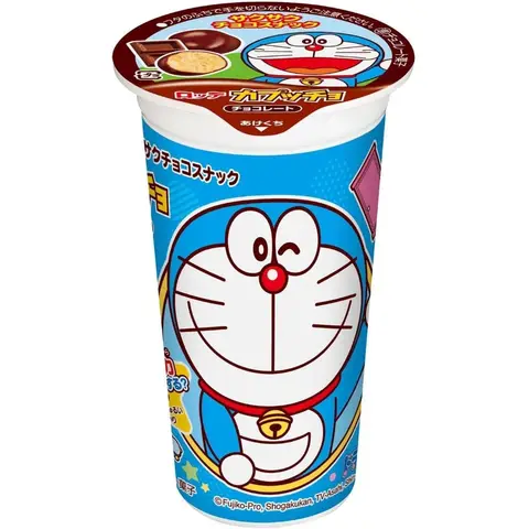 Lotte Cappuccio Doraemon Chocolate Corn Snacks 37g