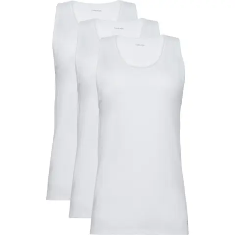 Calvin Klein Unterwäsche 3er-Pack Tanktop - Weiß S