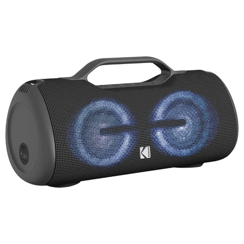 Kodak Enceinte sans fil portable – 60 W – IPX5 – Batterie rechargeable 7,4 V/3600 mAh – Power Bank et 3 modes EQ – DSP avec amélioration des basses
