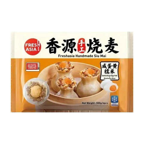 FRESHASIA Handgemachte Siu Mai mit gesalzenem Enteneiyolk und Klebreis-Geschmack 300g