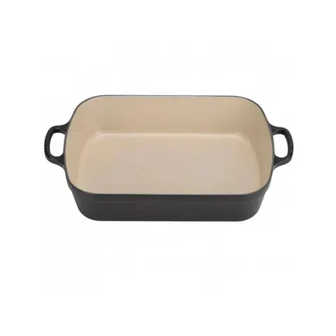 Le Creuset Bratreine Signature rechteckig 33 cm Black