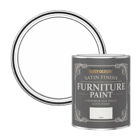RUST-OLEUM SATIN FURNITURE PAINT COTTON 750ML