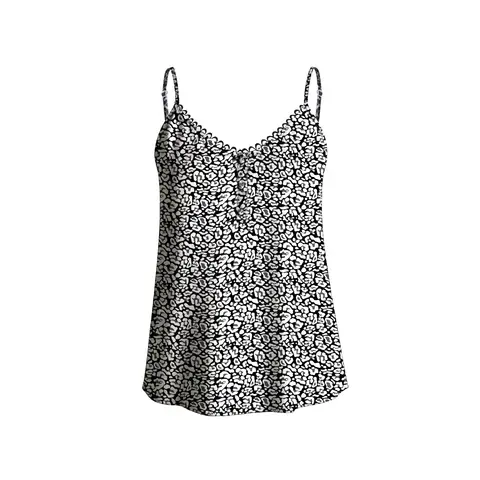 IZURIA round-neck white leopard-print camisole  S