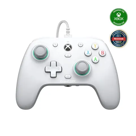 GameSir G7 SE kabelgebundener Gaming-Controller für Xbox Series X|S, Xbox One, Windows 10/11, PC-Controller, Gamepad mit Hall-Effekt-Sticks und 3,5-mm-Audioanschluss (weiß)