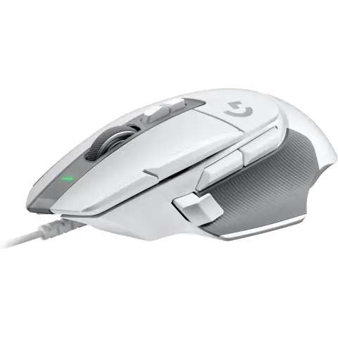 Logitech G 502 X Bedrade Gaming Muis - Lightforce Hybrid, Optisch-Mechanisch, Primaire Shakelaars, Hero 25K Gaming Sensor, für PC - MacOS/Windows - Wit