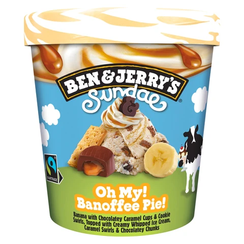 Ben & Jerrys Sundae Oh My Banoffee Pie 427ml