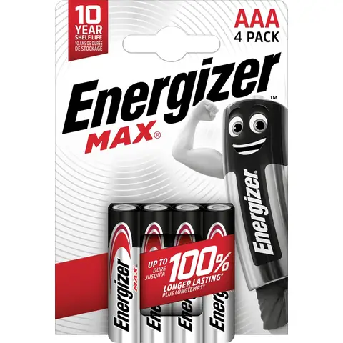 Energizer AAA Max Alkaline - Pack of 4