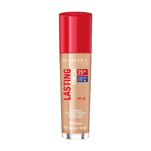 Rimmel LASTING FINISH FOUNDATION 25HR (WITH COMFORT SERUM) 30ML 160 Vanilla