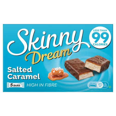 Skinny Dream Salted Caramel Bars 5 X 25G
