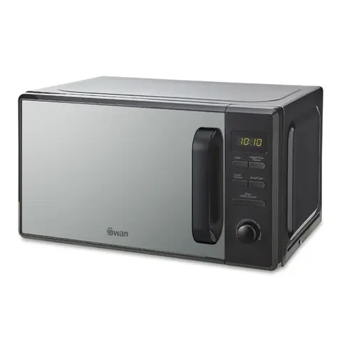 Swan Digital Microwave - 20L, 800W, Black, 5 Power Levels, with 95-Minute Timer, SM4421BLK