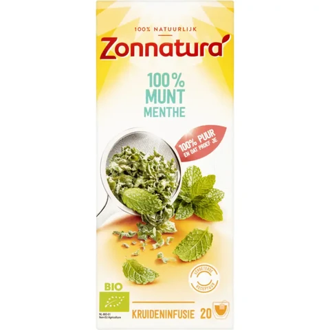 Zonnatura 100% Minze Kräutertee 20st