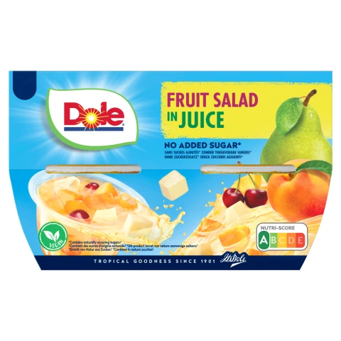 Dole Fruit Salad With Cherry 4x113g