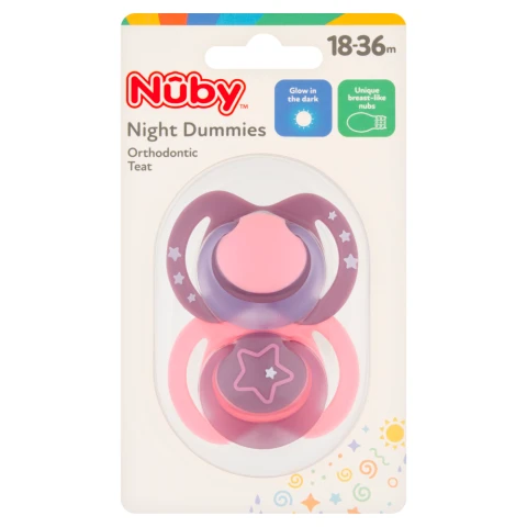 Nûby Night Dummies Orthodontic Teat 18-36m 2 pack