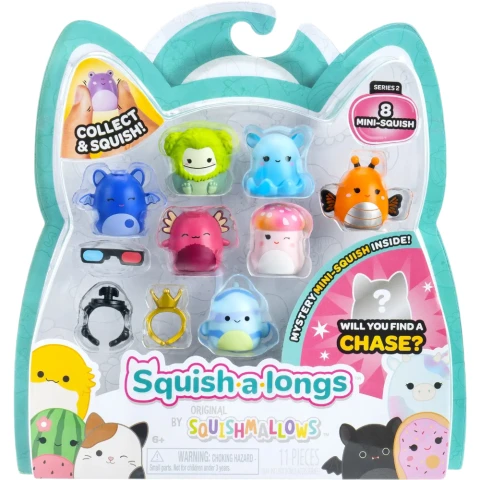 Squishmallows Squishalongs Collectable Figures 8 Pack Wave 2 (Style 2)