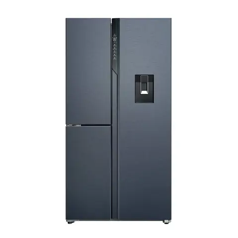 Haier HSPR79F18EWMB S+ 7 Side-by-Side, freistehend, No Frost, LED-Beleuchtung, Energieeffizienzklasse E, Gebürstetes Schwarz