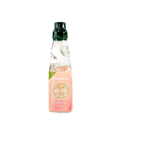 Tomomasu White Peach Ramune Soda Drink 200ml