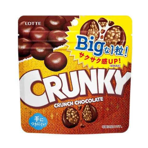 Lotte Crunky Chocolate Cookies Big Pouch 72g