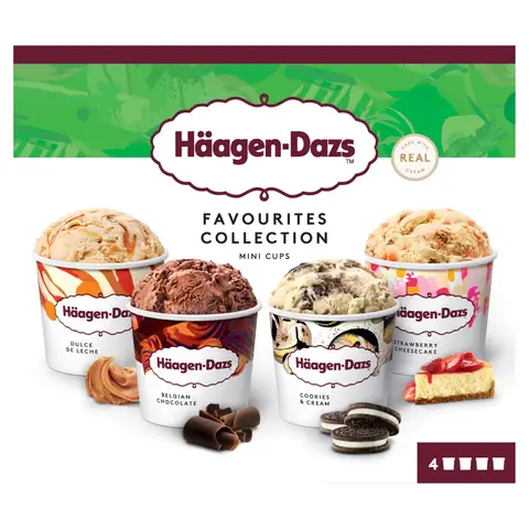 Haagen Dazs Favourites Collection 4x95ml
