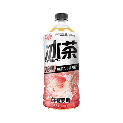 Genki Forest Iced Tea - White Peach & Jasmine 900ml
