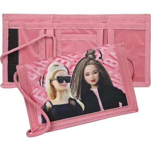 Barbie portemonnee - roze, 14 x 9 x 1 cm