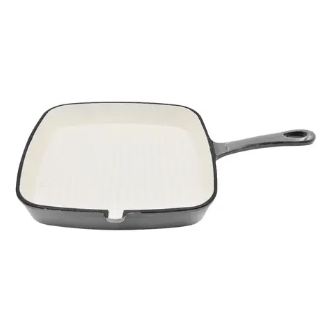 BLACKMOOR Cast Iron 23.5cm Griddle Pan - Grey