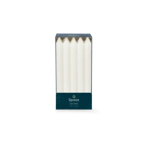 Spaas Dinner Candles Household Unscented Ivory 10pcs