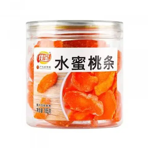 Jia Bao - Preserved Honey Peach Strips 185g