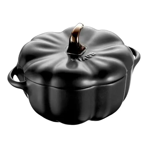 Staub Ceramique Cocotte, 12 cm | Schwarz | Kürbis | Keramik