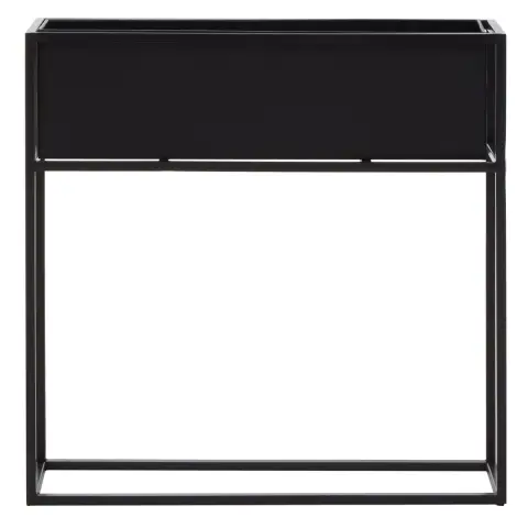 Asher Floor Standing Black Plant Box.