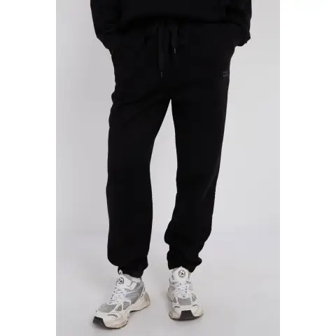 Third Avenue High-Rise Relaxed Fleece Joggers, Black, XL Size