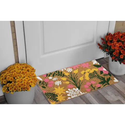 Likewise Doormat Cottage Flowers Coir 40x70cm