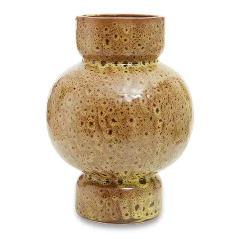 Interiors by Premier Vase Yakira Ochre Small