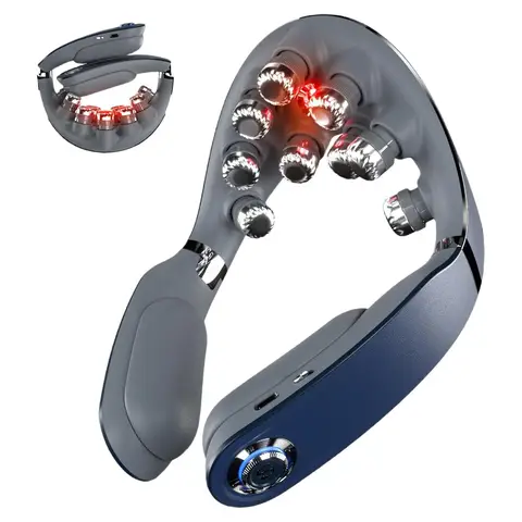 SKG G7 Pro-Fold Nackenmassagegerät mit mittlerer Frequenz EMS + TENS & 9D-Vibration, faltbar, Geschenk für den Liebhaber