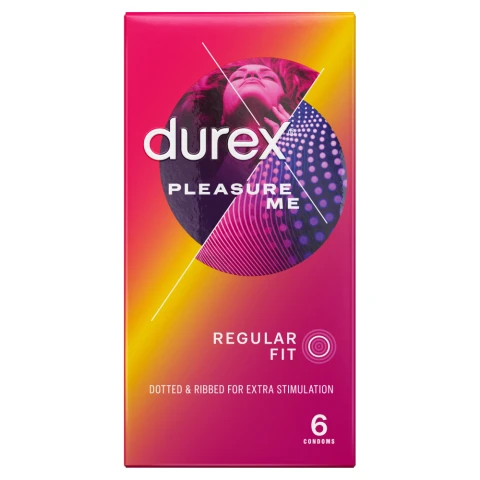 Durex Pleasure Me Regular Fit Condoms - 6 Pack