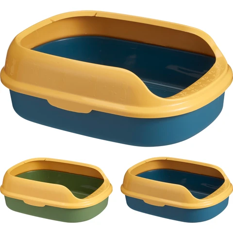 Katzentoilette (40×29×14 cm, Eine zufällige Farbe aus zwei Farben)